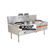 Bếp Á họng đôi có quạt gió AT-BA