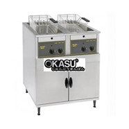 Bếp chiên nhúng đôi dùng điện Roller Grill RF14DS 14L Floor Standing