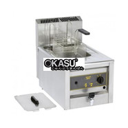Bếp chiên nhúng dùng gas Roller Grill RFG12 Single 10L Counter Top