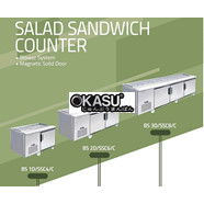 Quầy Salad Sandwich Berjaya BS1D/SSC4/C, BS1D/SSC6/C