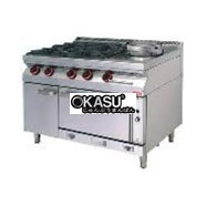 Bếp Gas Âu tích hợp lò nướng, bếp chảo