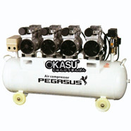 Máy nén khí giảm âm PEGASUS TM-OF550-90L