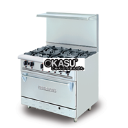 Bếp âu 6 họng có lò nướng DRO6H