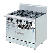 Bếp âu 6 họng có lò nướng DRO6L