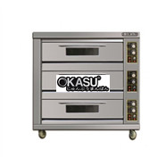 Lò nướng 3 tầng 6 khay Berjaya BJY-G180-3BD dùng gas