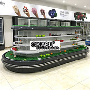 Tủ trưng bày siêu thị OKASU HLF188AM38159MO