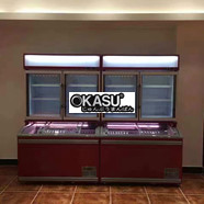 Tủ mát trưng bày siêu thị OKASU ZDS120PW-02LR+TSB-1200