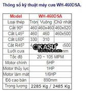 Máy cưa vòng 1 trụ WH-460DSA