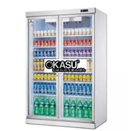 Tủ mát 2 cánh trưng bày siêu thị OKASU WSA13L2F