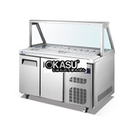  Bàn mát trưng bày Salad 2 cánh OKASU TC04L2F