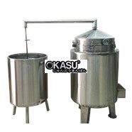 Nồi nấu rượu inox 100 kg/mẻ OKASU KS-NR100