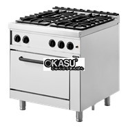 Bếp Âu 4 họng dùng gas có lò nướng điện Nayati NGR 8-90 4F GR