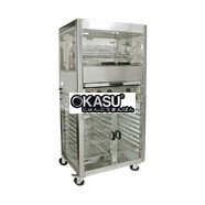 Máy quay gà kèm tủ giữ nóng Roller Grill RBE 25 + RE 2
