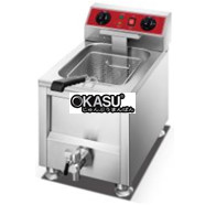 Bếp chiên nhúng đôi có vòi xả Libermann L-101V