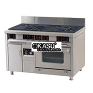 Bếp Âu 2 họng to và 2 họng nhỏ kèm lò nướng CFH-120AS