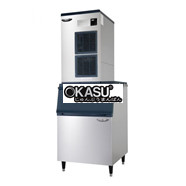 Máy làm đá Lassele LMI-650A và thùng đá LB-500S