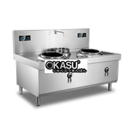 Bếp á 2 họng + 1 nồi dùng điện MANTRU.E ZC2-C5040A-W