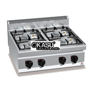 Bếp âu 4 họng đốt dùng Gar Bertos G7F4BPW