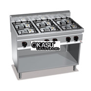 Bếp âu 6 họng dùng gas Bertos G7F6MPW