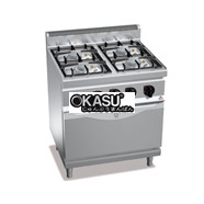 Bếp âu 4 họng, 1 lò nướng bằng gas BERTOS G7F4-FG1