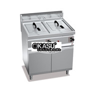 Bếp chiên nhúng có tủ dưới Bertos GL10+10M