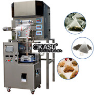 Máy đóng gói trà túi lọc màng nylon 6 đầu cân tự động KTS-160-6