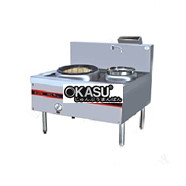 Bếp á 1 họng gar 1 nồi hâm có quạt thổi Kainox GKR1B1P-BM