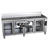 BÀN MÁT INOX ASBER 285 LÍT KÍNH GTP-7-192-40 R 