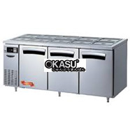 BÀN MÁT INOX SALAD 3 CÁNH LASSELE 468 LÍT LTB-1833R