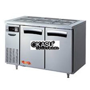 BÀN MÁT INOX SALAD 2 CÁNH LASSELE 288 LÍT LTB-1223R  