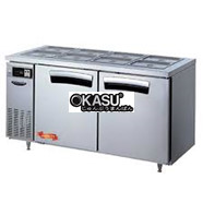BÀN MÁT INOX SALAD 2 CÁNH LASSELE 336 LÍT LTB-1523R