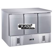 BÀN MÁT INOX SALAD 3 CÁNH FURNOTEL 370 LÍT FRSWB-1307B