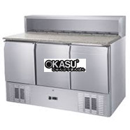 BÀN MÁT INOX SALAD 3 CÁNH FURNOTEL 370 LÍT FRSWB-1307C 