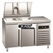 BÀN MÁT INOX PIZZA ASBER 274 LÍT GTS-135 LR 
