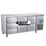 BÀN MÁT INOX 3 CÁNH NGĂN KÉO 417 LÍT FURNOTEL FRUC-8-6