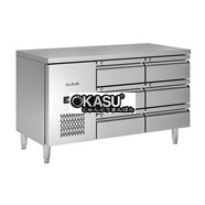 Bàn mát inox 6 ngăn kéo Klaus KDC-1.1-2W