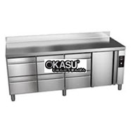 BÀN MÁT INOX NGĂN KÉO ASBER 282 LÍT GTP-6-250-16