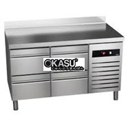 BÀN MÁT INOX NGĂN KÉO ASBER 122 LÍT GTP-6-150-04