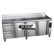 BÀN MÁT INOX NGĂN KÉO ASBER 564 LÍT GTP-6-222-32 R 