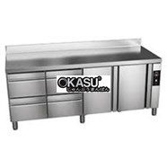 BÀN MÁT INOX NGĂN KÉO ASBER 564 LÍT GTP-6-222-24 R