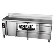BÀN MÁT INOX NGĂN KÉO ASBER 564 LÍT GTP-6-222-16 R