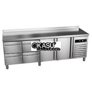 BÀN MÁT INOX NGĂN KÉO ASBER 255 LÍT GTP-7-225-24 