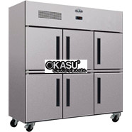 Tủ đông 6 cánh inox KLAUS KUF‐C‐6HD