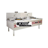 Bếp á đôi có nồi soup dùng gas Power Flame WRG-2A-G