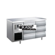  Bàn mát 6 ngăn kéo inox Kolner BN14-XD6 (Làm lạnh quạt gió)