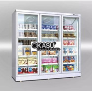 Tủ đông 3 cánh kính siêu thị Kolner KNFR-140/210/280/340-T