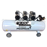 Máy nén khí không dầu, giảm âm Pegasus TM-OF750x3-180L