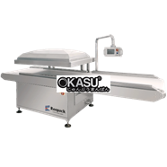 Máy đóng gói hút chân không dạng băng tải vào buồng