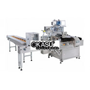 Máy đóng gói bánh quy biscuit tự động dạng nằm ngang 