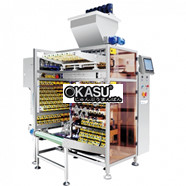 Máy đóng gói túi sachet 3 biên, 4 biên nhiều làn, lane, line cho bột